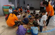 Kegiatan Bermain Pasir Kelas Kupukupu